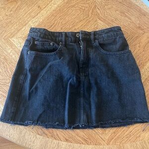 Medium Zara Black Denim Skirt